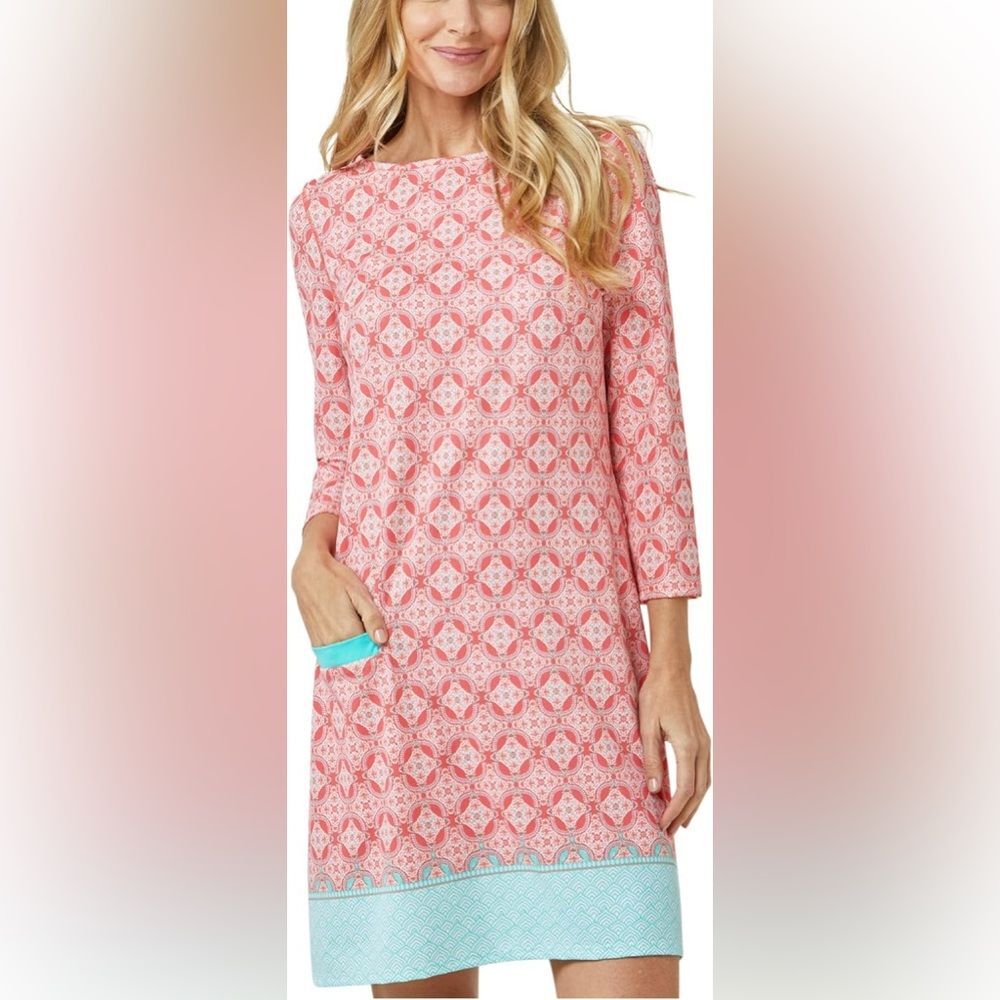 Cabana Life Shift Women's Dress Coral Tides (Size XL) - Picture 2 of 15